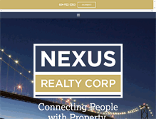 Tablet Screenshot of nexusrealtycorp.com